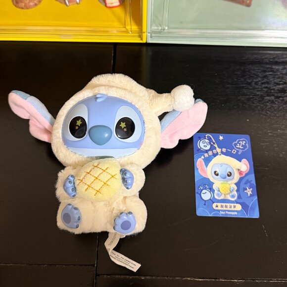 NWOT MINISO x Disney: Stitch "Eat Something Before Sleep" Series Plush Keychain - Picture 5 of 5